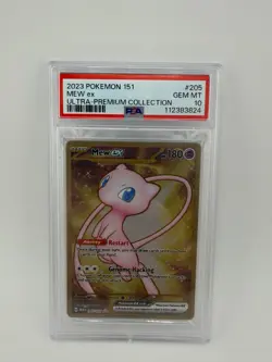Pokemon 151 Mew ex Metal Promo 205/165 Hyper Rare Ultra Premium PSA 10 Gem Mint - Image 1