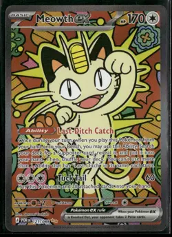 2026 Pokemon Perfect Order Meowth Ex Special Illustration Rare #121 - Image 1