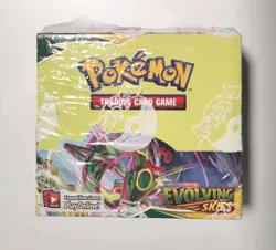 Pokemon TCG Evolving Skies Booster Box (Opened Booster Box But Packs Unsearched) - Image 1