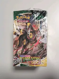 Pokemon TCG Evolving Skies Booster Box (Opened Booster Box But Packs Unsearched) - Image 5