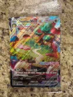 Pokemon TCG Snorlax VMax 142/202 Sword & Shield JUMBO Promo Card SEALED - JUMBO! - Image 1
