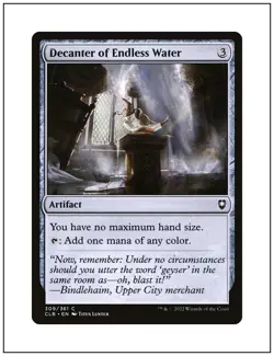 1x Decanter of Endless Water, Magic the Gathering MTG NM - Image 1