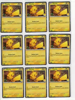 9x Pikachu (Pokemon Day 2026) 051/162 Holo 🌀SWIRLS🌀 - Image 1