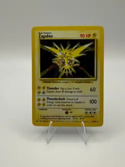 1999 Pokemon Zapdos 16/102 Base Set Holo Rare WOTC Vintage LP - Image 1