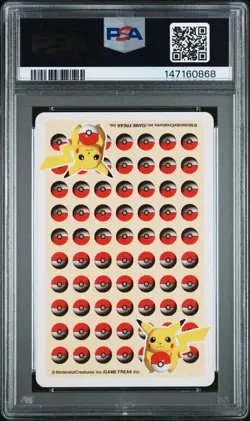 1998 POKEMON STADIUM YELLOW VERSION PLAYING CARDS ACE OF SPADES PIKACHU PSA 9 - Image 2