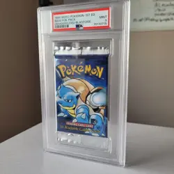 1999 Pokemon 1st Edition Shadowless Base Set Booster Pack - Blastoise - PSA9 - Image 5