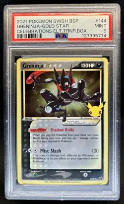 2019-2023 Pokemon SWSH Black Star Promos Greninja #SWSH144 PSA 9 - Image 1