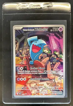 2023-25 Pokemon SV Black Star Promos Team Rocket's Wobbuffet #203 - Image 1