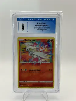 2021 Pokemon Shining Fates Reshiram #17/72 Amazing Rare CGC 9 - Image 1