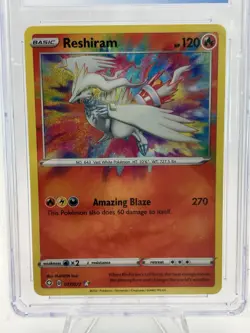 2021 Pokemon Shining Fates Reshiram #17/72 Amazing Rare CGC 9 - Image 2