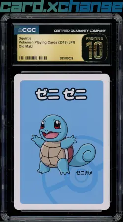 2019 Pokemon Japanese Old Maid Squirtle Playing Cards CGC 10 Pristine - Image 1