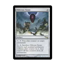 WOTC MtG Mirrodin Oblivion Stone (R) (Foil) VG - Image 1