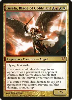 Gisela, Blade of Goldnight - Foil Avacyn Restored HP MTG - Image 1