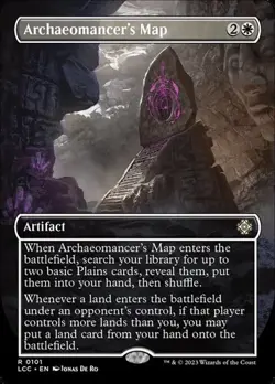 Archaeomancer's Map - Foil Extended Art LCC LP MTG - Image 1