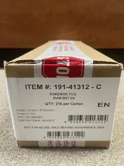Pokemon Surging Sparks Booster Box Case 6 Boxes Sealed New - Image 1