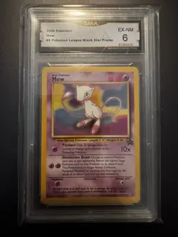 Mew Wizards Of The Coast Black Star Promo Graded GMA 6 Pokemon TCG Promo - Image 1