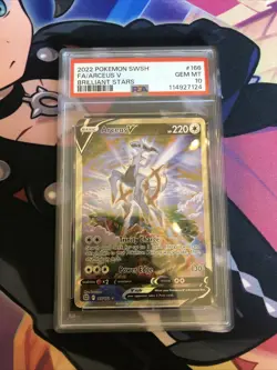 Pokemon TCG Arceus V 166/172 PSA 10! Brilliant Stars ALTERNATE ART - Image 1