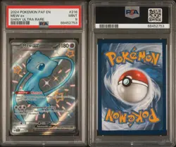 2024 Pokemon Paldean Fates - Mew ex #216 Shiny Ultra Rare Full Art - PSA 9 Mint - Image 1