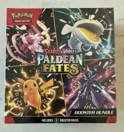 Pokemon TCG Scarlet & Violet Paldean Fates Factory Sealed Booster Bundle - Image 1