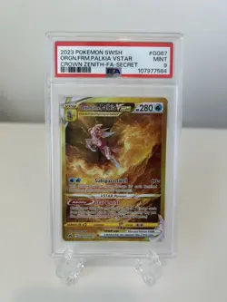 2023 Pokemon SWSH Origin Forme Palkia VSTAR Crown Zenith #GG67 PSA 9 - Image 1