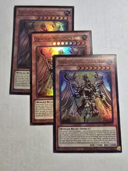 3x Qebehsenuef, Protection of Horus 1st Edition Ultra Rare CH02-EN025 Yu-Gi-Oh! - Image 1