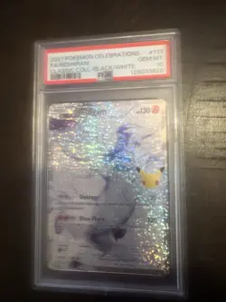 2021 Pokemon Celebrations F.A. Reshiram Classic Collar Black/White #113 PSA 10 - Image 1