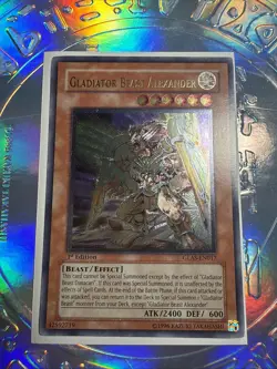 YuGiOh Gladiator Beast Alexander - GLAS-EN017 - 1st Ed - Ultimate Rare - LP - Image 1