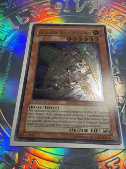 YuGiOh Gladiator Beast Alexander - GLAS-EN017 - 1st Ed - Ultimate Rare - LP - Image 2