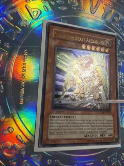 YuGiOh Gladiator Beast Alexander - GLAS-EN017 - 1st Ed - Ultimate Rare - LP - Image 3