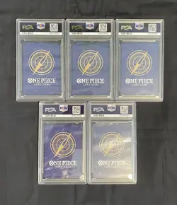 One Piece TCG OP13 Five Elders PSA 10 SEQUENTIAL Cert English Set - Image 2