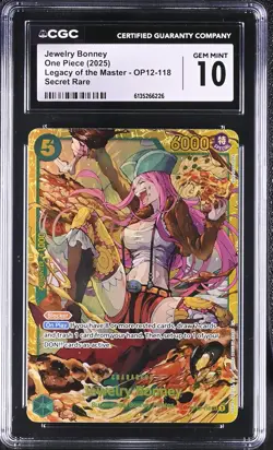 One Piece GRADED Jewelry Bonney OP12 Legacy SEC 10 CGC ENGLISH - Image 1