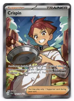 Crispin NM Stellar Crown 164/142 Pokemon TCG Holo - Image 1