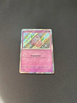 Cleffa 150/091 Paldean Fates Shiny Holo Rare Card Near Mint Condition - Image 1