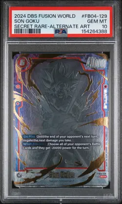 2024 DRAGON BALL SUPER CARD GAME FUSION WORLD ULTRA LIMIT SON GOKU PSA 10 - Image 1