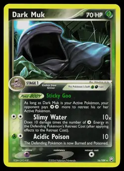 Pokemon Card - Dark Muk Team Rocket Returns 16/109 Rare - Image 1