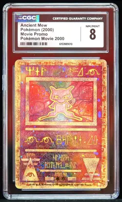 2000 Ancient Mew Movie Promo CGC 8 Pokemon Card Perfect Swirl - Image 1