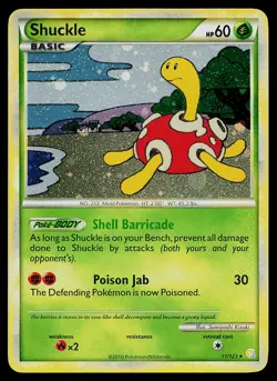 Pokemon Card - Shuckle HeartGold SoulSilver 11/123 Holo Rare - Image 1