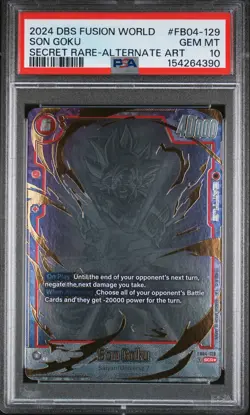 2024 DRAGON BALL SUPER CARD GAME FUSION WORLD ULTRA LIMIT SON GOKU PSA 10 - Image 1