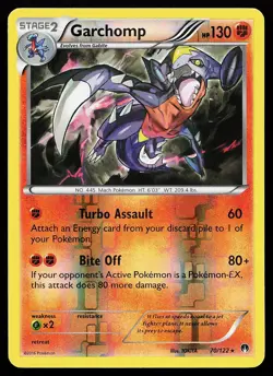 Garchomp 70/122 Reverse Holo Rare BREAKpoint Pokemon Card - Image 1