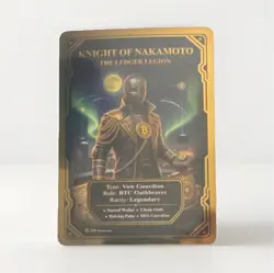 Quantum TCG The Ledger Legion Knight of Nakamoto Legendary Foil Card 2025 - Image 1