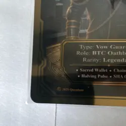 Quantum TCG The Ledger Legion Knight of Nakamoto Legendary Foil Card 2025 - Image 4