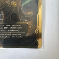 Quantum TCG The Ledger Legion Knight of Nakamoto Legendary Foil Card 2025 - Image 5