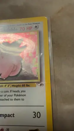 Pokemon Card Erika's Clefable 3/132-Set Gym Heroes-Eng-Holo-swirl-MP - Image 3
