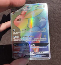 Pokemon Sun & Moon Base Set Umbreon GX 154/149 Secret Rare Rainbow Card - Image 3