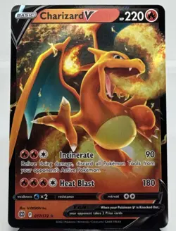 Pokemon Charizard V 🔥 018/159 SWSH Crown Zenith Ultra Rare (Full Art) Holo Card - Image 1