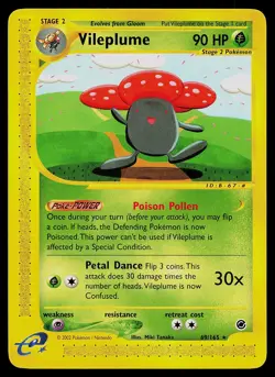 Pokemon Card - Vileplume Expedition 69/165 Rare Non-Holo - Image 1