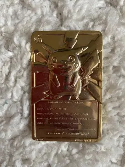 1999 burger king pokemon 23k gold cards pikachu - Image 2