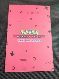 Pokemon Trainer Jessie Heart Holo Rocket Team Card Database Set Peru - Image 2