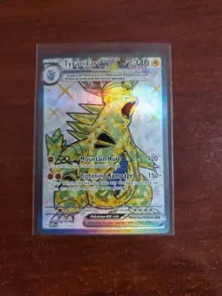 Tyranitar EX Full Art Ultra Rare 211/197 Obsidian Flames Pokemon Card - Image 1