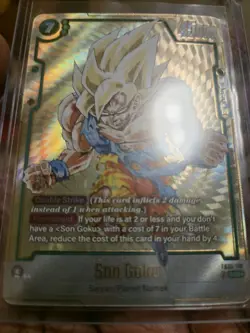 2025 Dragon Ball Z Super Card Fb05-119 Son Goku Secret Rare Alternate Art Meta - Image 3